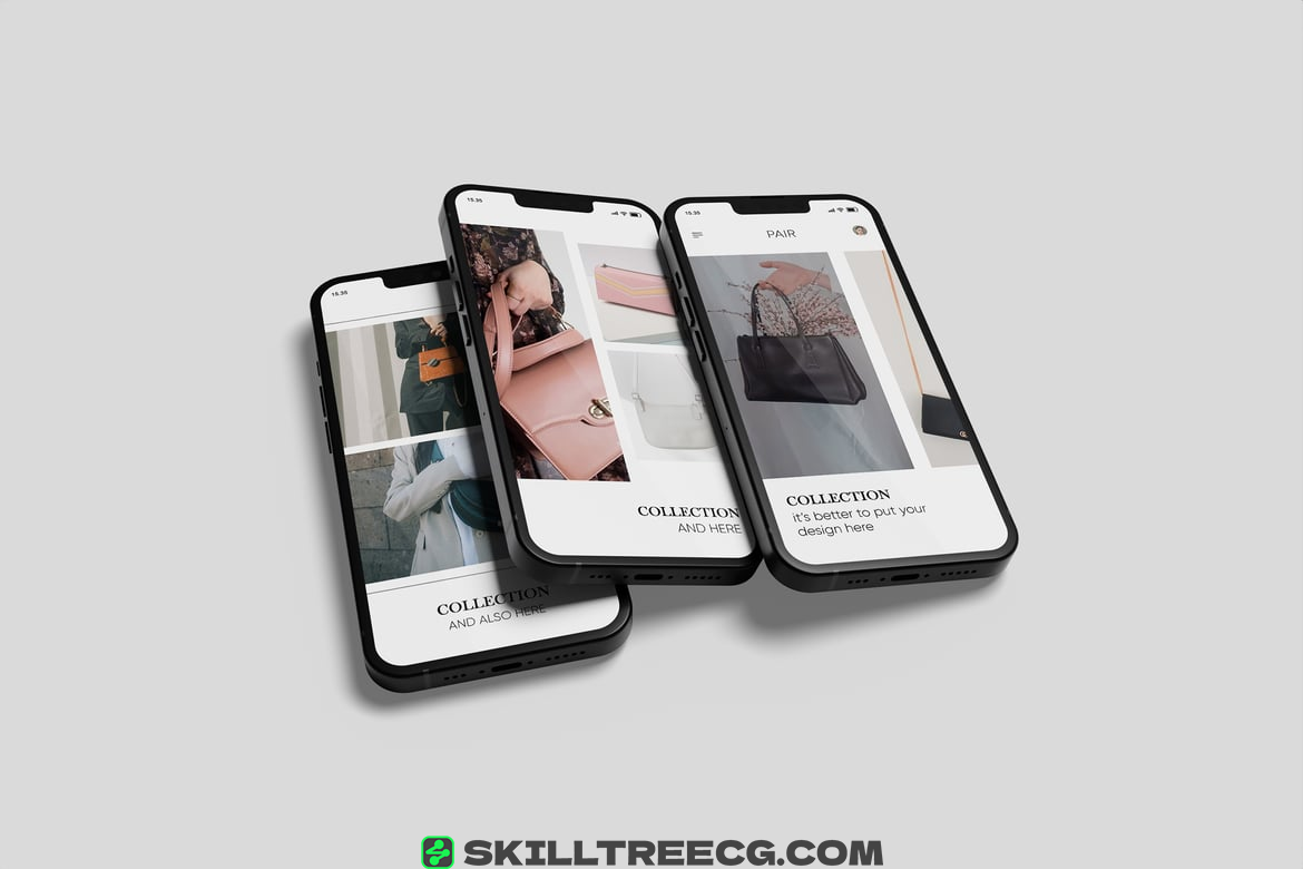 High Resolution Mockup for iPhone 13（043904）-技能树